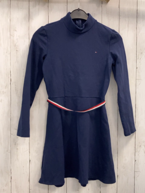 Tommy Hilfiger Kleid  Gr. 158/164  blau + gestreifter Gürtel