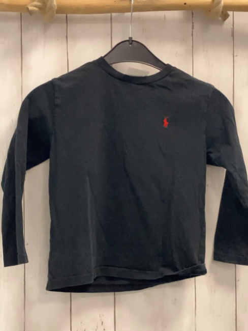 Ralph Lauren  Langarmshirt  Gr. 122  schwarz roter Reiter 