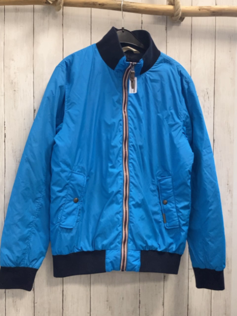Esprit  Jacke  Gr. L hellblau dunkelblauer Rippenbund 