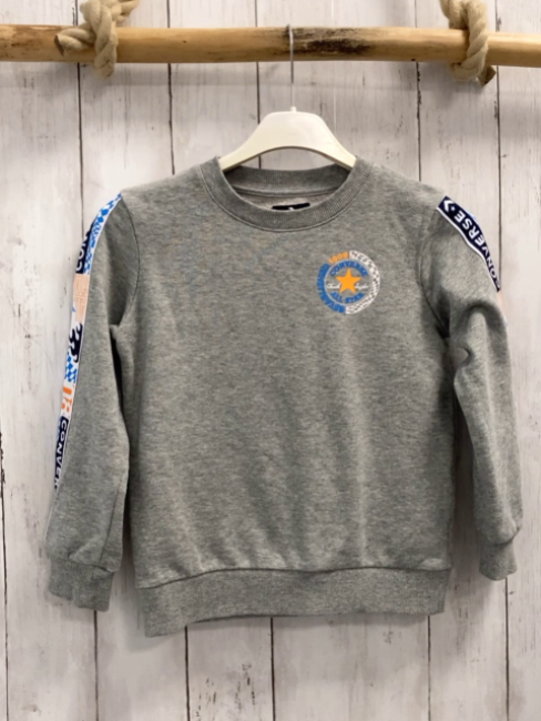 Converse  Pullover  Gr. 110  grau bunte Schrift 