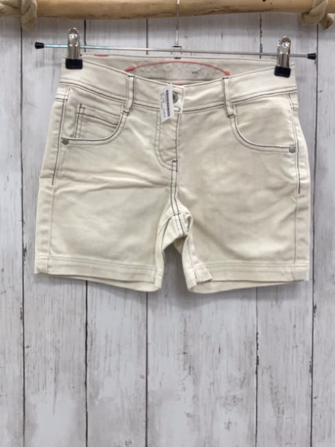 Esprit  Shorts  Gr. 158  weiß graue Nähte Bund verstellbar 