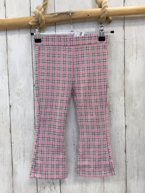 I Do  Leggings  Gr. 92  weiß grau rosa kariert 