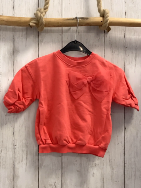 Next  Pullover  Gr. 86  hellrot große Schleife 