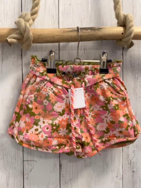 Auapi  Shorts  Gr. 86  orange rosa pink kiwi Blumen 