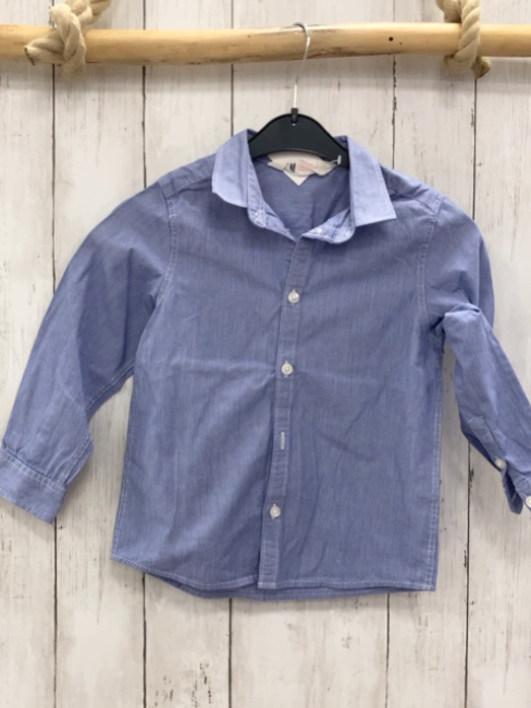 H&M Hemd  Gr. 110  blau weiße Streifen 