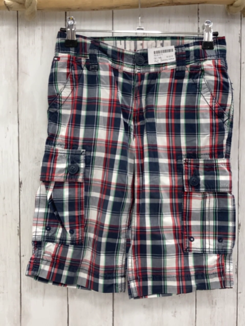 Tommy Hilfiger  Shorts  Gr. 140  blau rot grün weiß kariert Bund verstellbar 