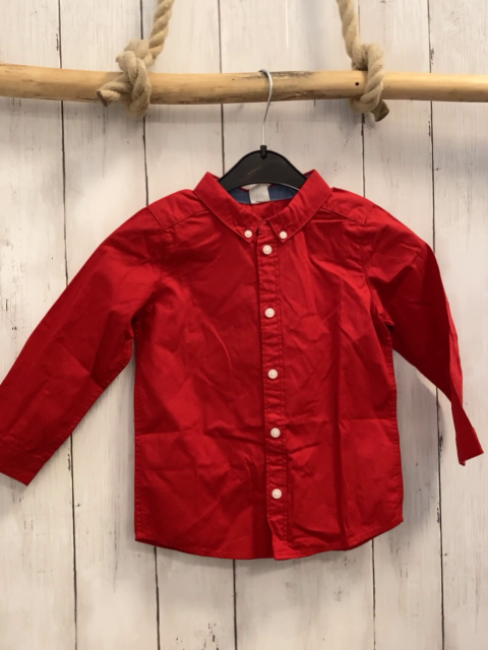 neu H&M  Hemd  Gr. 92  rot 