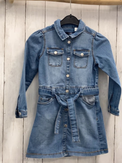 Okaidi Kleid  Gr. 110  blau Jeans 