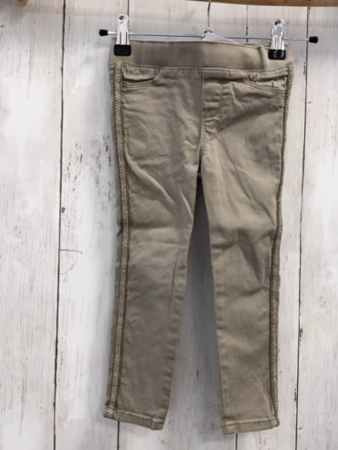 Okaidi Jeggings  Gr. 98  grau Setienstreifen mit golden Glitzer 