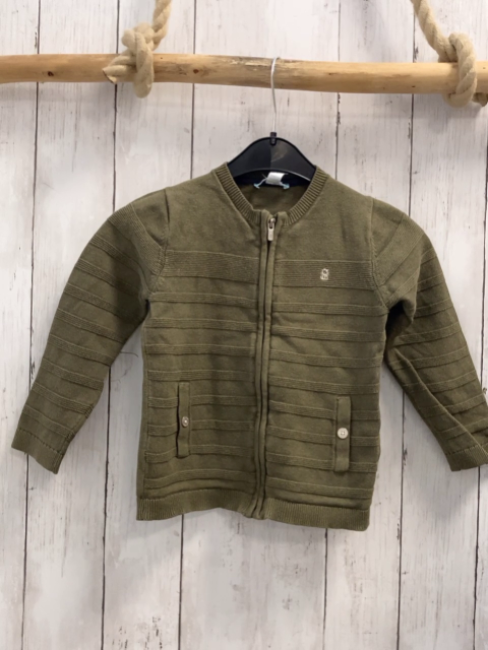 Obaibi Strickjacke  Gr. 98  kiwi Rippen 