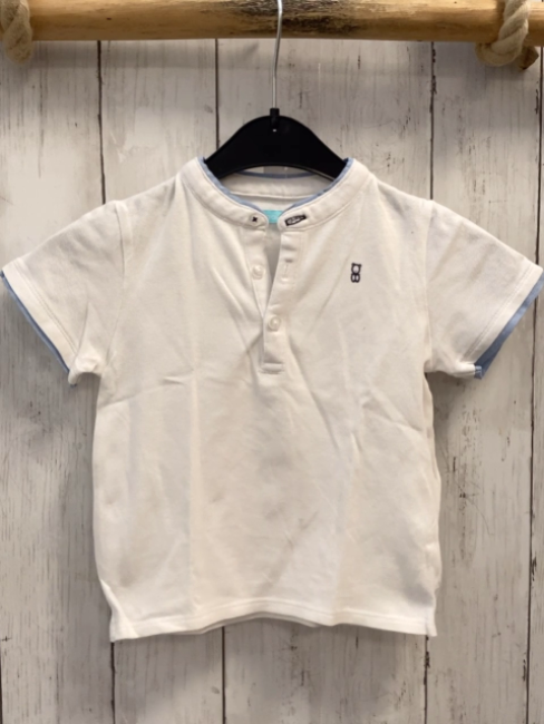 Obaibi  T-Shirt  Gr. 80  weiß Knopfleiste 