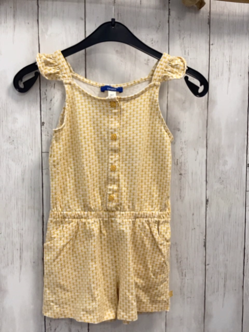 Okaidi  Playsuit  Gr. 110  weiß gelbe Blumen 