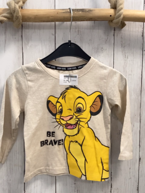   Langarmshirt  Gr. 86  beige König der Löwen