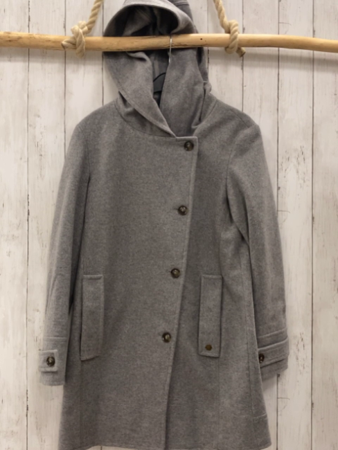Marc O´ Polo  Mantel  Gr. 34  grau Kapuze 70 % Wolle