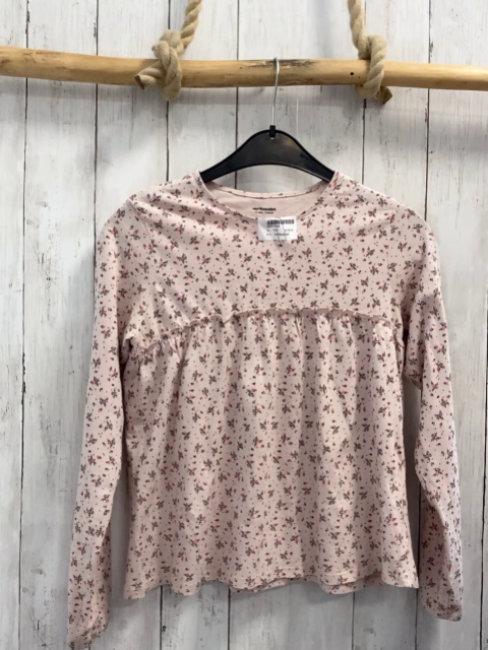 Vertbaudet  Langarmshirt  Gr. 152  rosa Blumen 