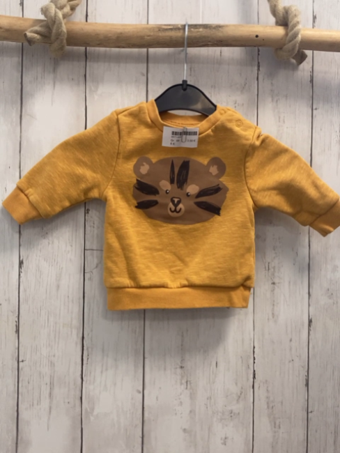   Pullover  Gr. 68  mais Tigerkopf 