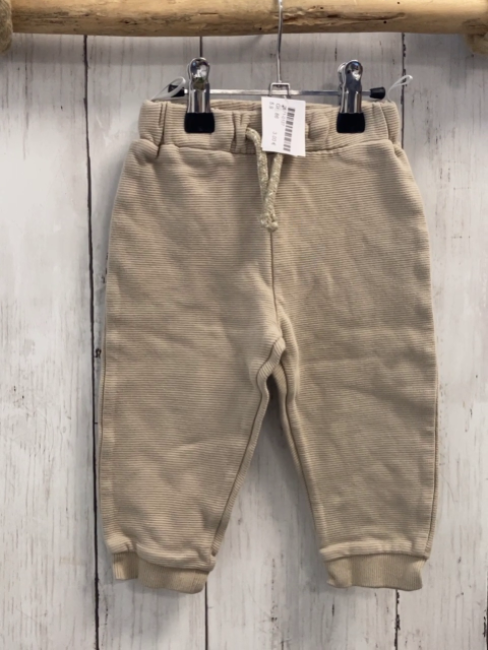   Jogginghose  Gr. 86  beige Rippen 