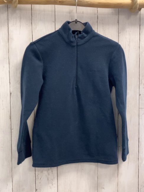 Odlo  Pullover  Gr. 128  blau Fleece Reißverschluss 