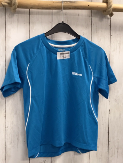 Wilson  Sportshirt  Gr. 128  hellblau Schrift 