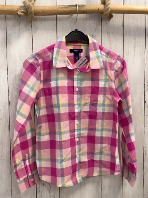 GAP Bluse  Gr. 128  pink weiß mint gelb weiß kariert 