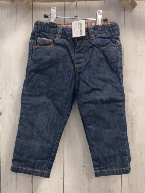 Carter´s  Hose  Gr. 74  blau Jeans gefüttert gelbe Nähte Bund verstellbra 