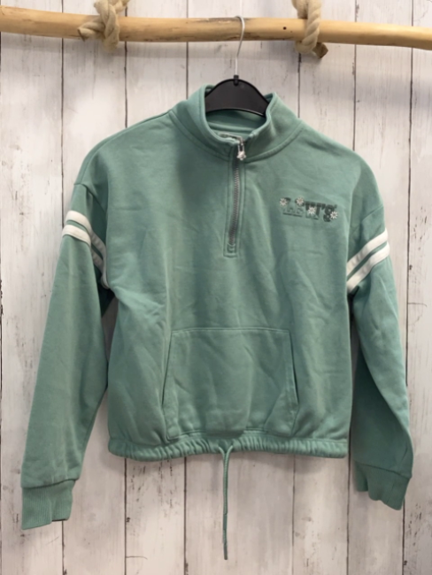 Levi´s  Pullover  Gr. 152  mint Reißverschluss weiße Streifen 
