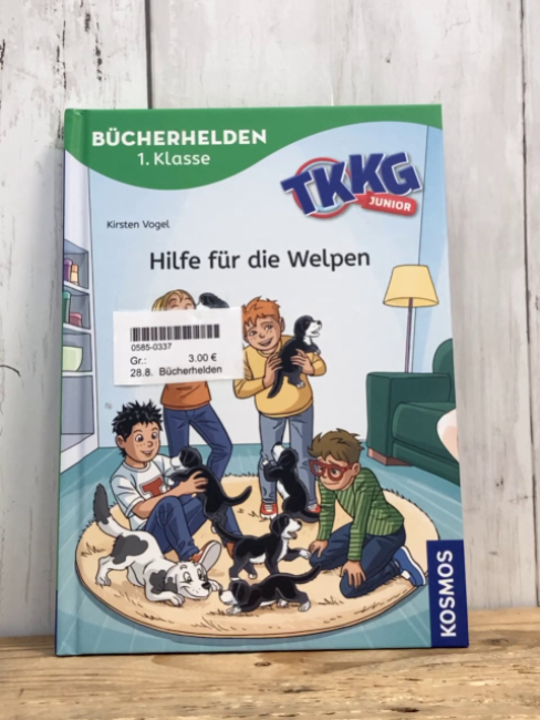 Bücherhelden  Buch TKKG Junior: Hilfe für die Welpen 