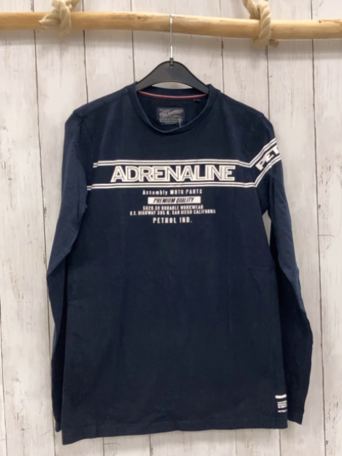 Petrol Industries  Langarmshirt  Gr. 158/164  blau weiße Schrift 