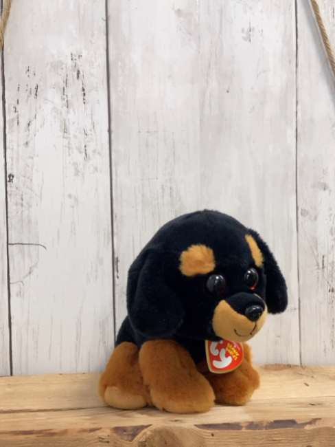 Ty  Plüschspielzeug  schwarz brauner Hund 