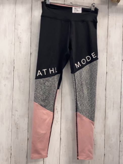 H&M  Sportleggings  Gr. 146/152  schwarz grau atrosa weiße Schrift 