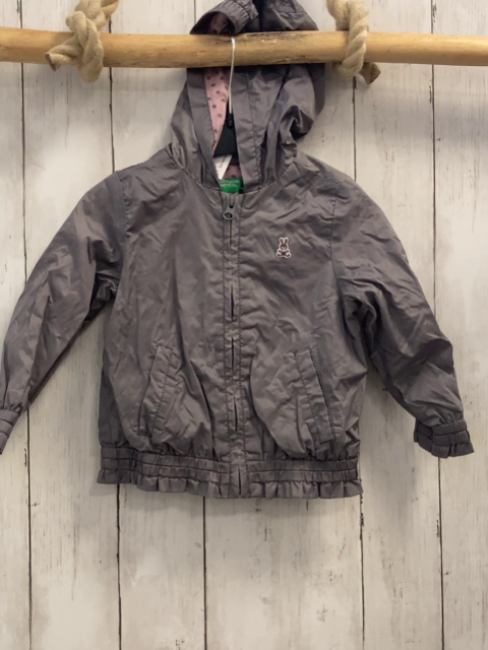 Benetton  Regenjacke  Gr. 80  grau 