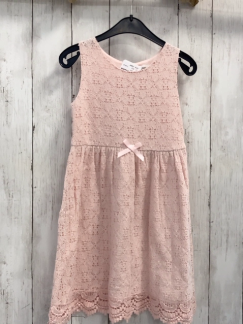 H&M Kleid Gr. 122  rosa Spitze