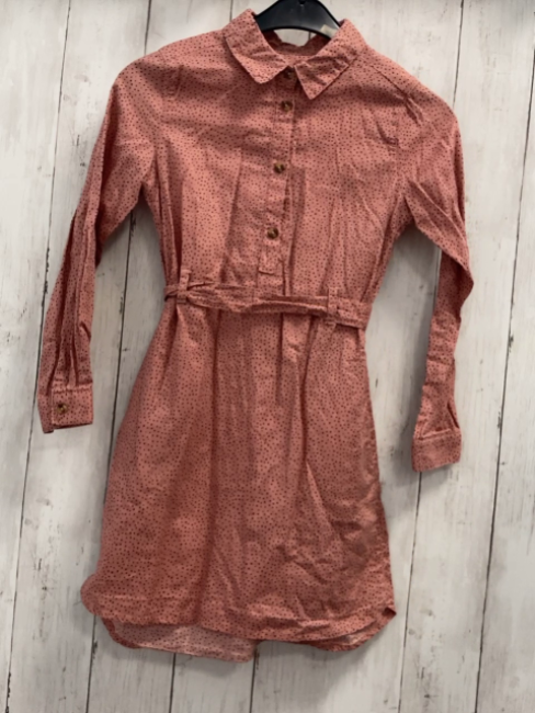 H&M  Kleid  Gr. 122  lachs graue Punkte 