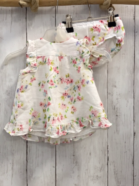 2tlg Zara  Sommerbluse + Shorts  Gr. 68  weiß Blumen 