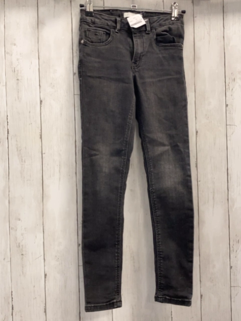 zara Hose Gr. 134  grau jeans Bund verstellbar