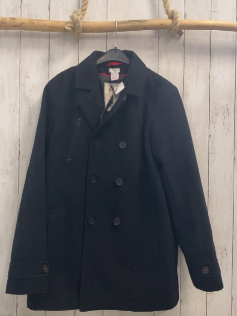 neu Cyrillus  Dufflecoat  Gr. 176  blau 70% Wolle 