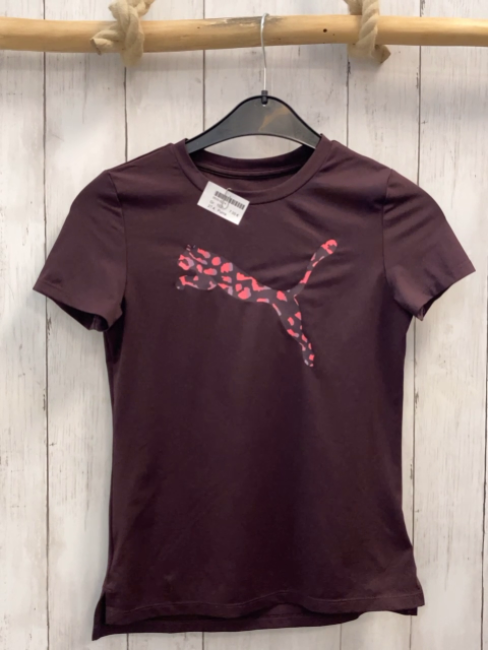 Puma  Sportshirt  Gr. 152  weinrot grau hellrot weinroter Puma 
