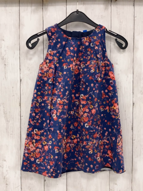 Friboo Kleid  Gr. 110  blau bunte Blumen 