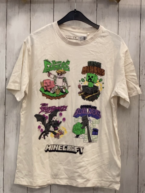 Minecraft  T-Shirt  Gr. 152  weiß Bilder Minecraft 