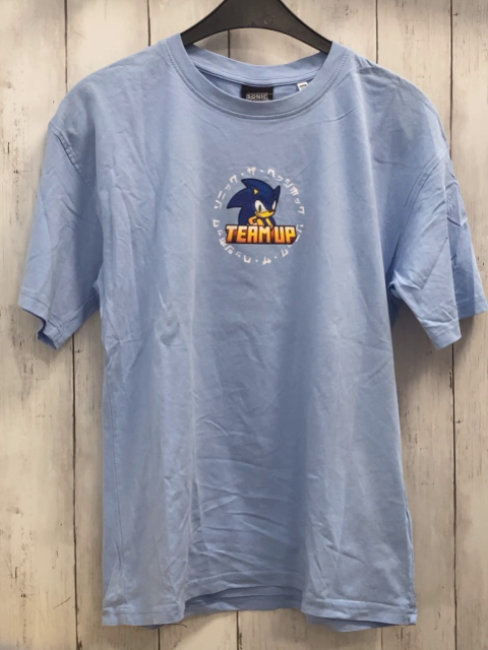 Sonic  T-Shirt  Gr. 158  hellblau Soni Schrift 