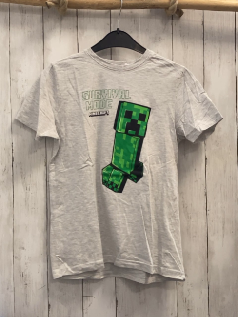 Minecraft  T-Shirt  Gr. 152  grau Minecraft 