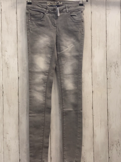 Tom Tailor  Hose  Gr. 158  grau Jeans Bund verstellbar 