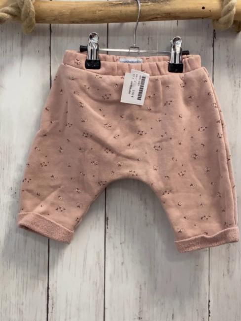 vertbaudet  Jogginghose  Gr. 62  rosa Blumen 