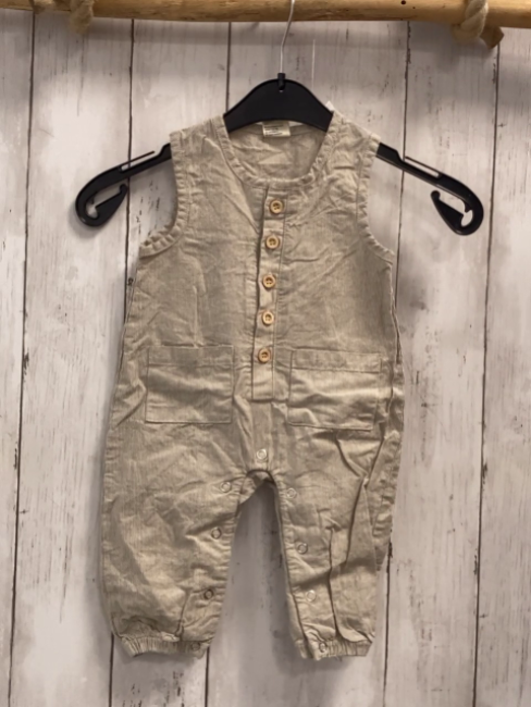 Alana  Jumpsuit  Gr. 62  grau weiße Streifen 