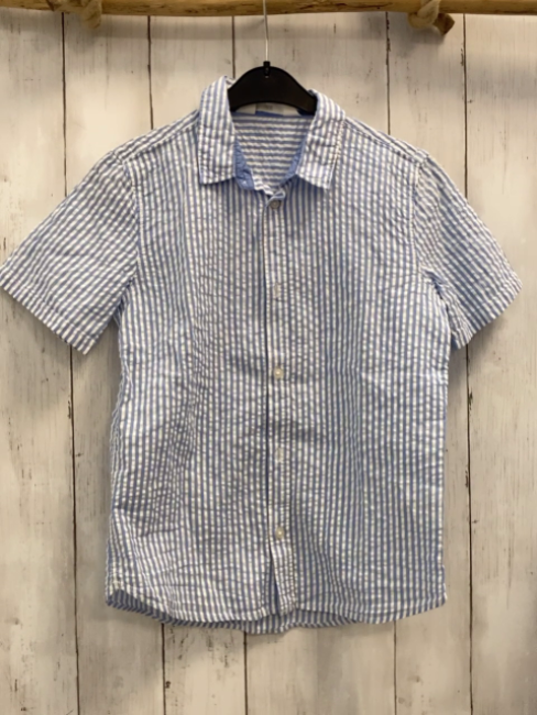 H&M Sommerhemd Gr. 140  blau weiß gestreift