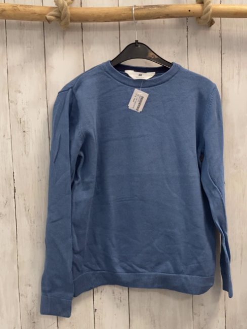 H&M  Pullover  Gr. 134/140  hellblau Strick 