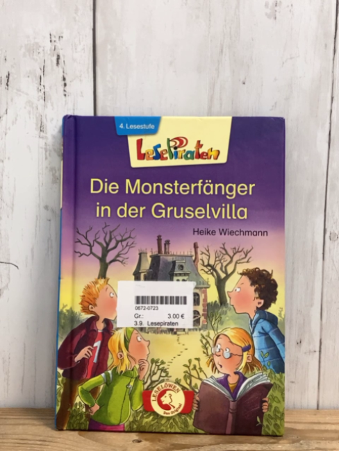 Lesepiraten  Buch Die Monsterfänger in der Gruselvilla 