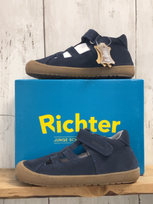neu Richter  Schuhe  Gr. 26  blau Veloursleder mystic 