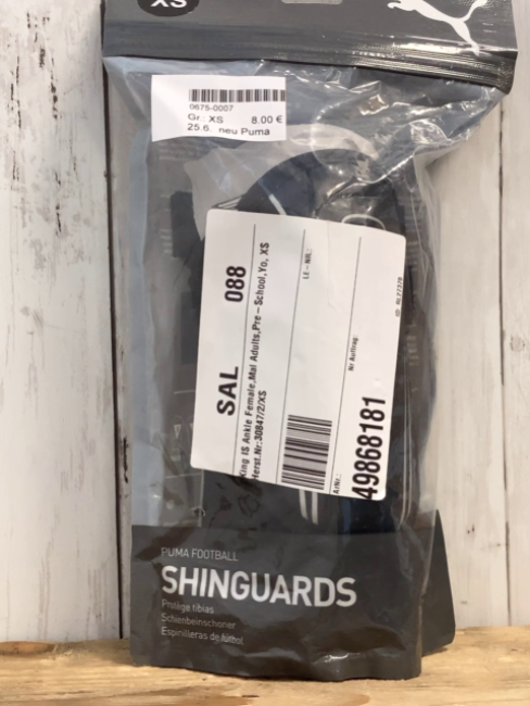 neu Puma  Schienbeinschoner  Gr. XS schwarz silber 