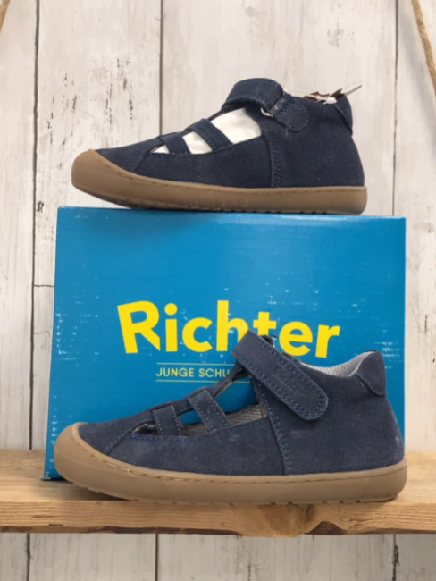 neu Richter  Schuhe  Gr. 26  blau Velourleder Mystic 